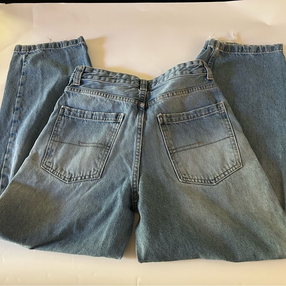 Bershka Light Blue Baggy Men's Jeans - Picture 4 of 5